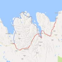 Route van Varmahlið naar Husavik